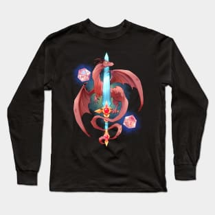 Dragon Sword (with d20 critical hit dice) Long Sleeve T-Shirt